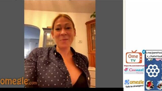 Mature milf plays in video chat ome omegle, videochatru, ome TV, chatroulette, virtual, girl, sex video chat roulette video chat porn