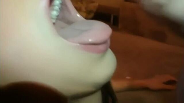 Homemade blowjob with cum in mouth