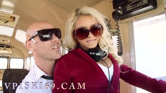 Johnny Sins rides his new girlfriend on the bus, and then fucks porn, fucks, Russian, incest, homemade, porn