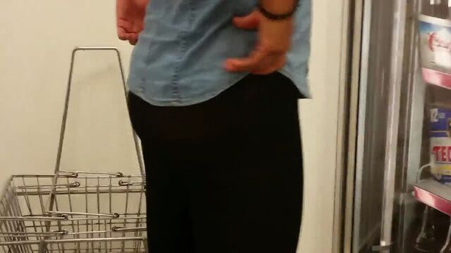 You can see your panties through the leggings! spying