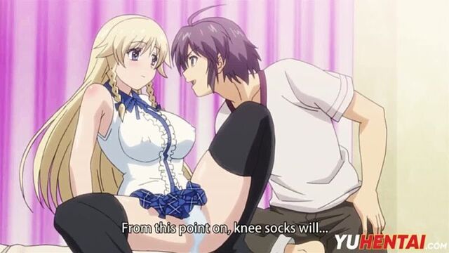 Anime porn with big tits, blonde gets fucked in pussy