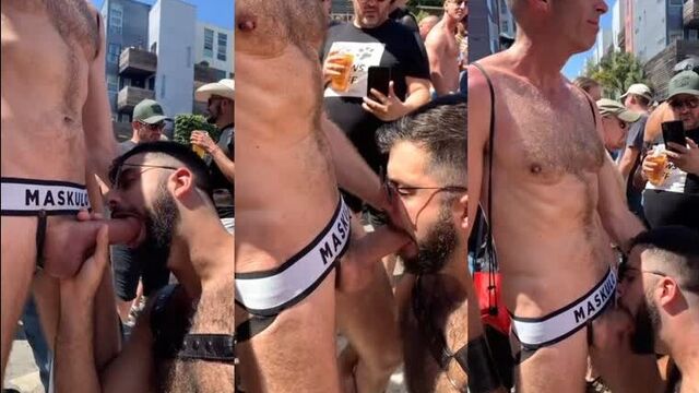 Sucked right on the street, in front of the crowd - Video of the group Gay Poshlyatina