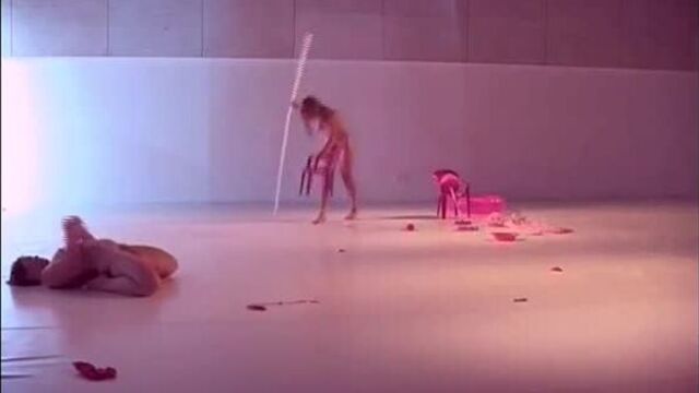 Dancing on stage completely naked