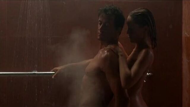 Sharon Stone and Sylvester Stallone - one shower for two