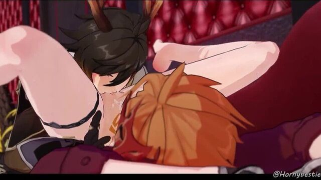 Jun Lee and tartaglia / nsfw