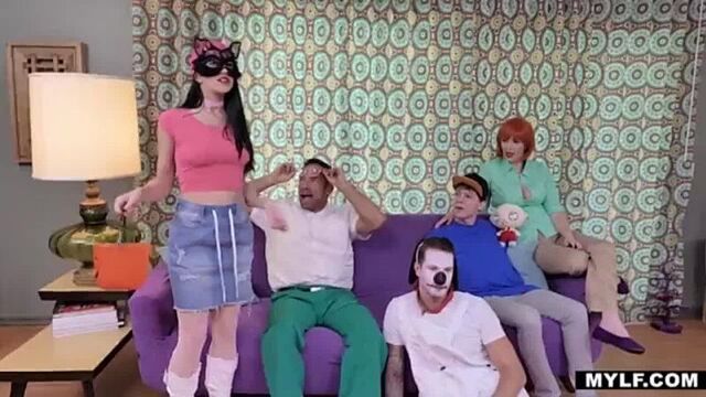 Porn parody Lois Griffin fucks with her son and his friend