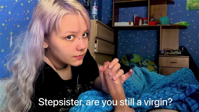 Stepsister caught my morning erection