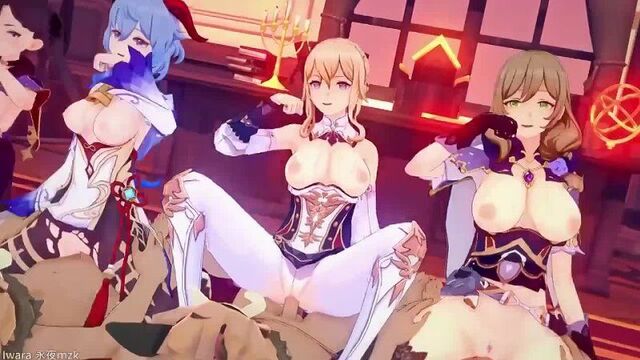 ganyu Gan Yu Lisa Lisa Mona | Mona | Genshin Impact | NSFW | Hentai | Porn | 18+ lesbian yuri hentai BDSM Porn Animation anime