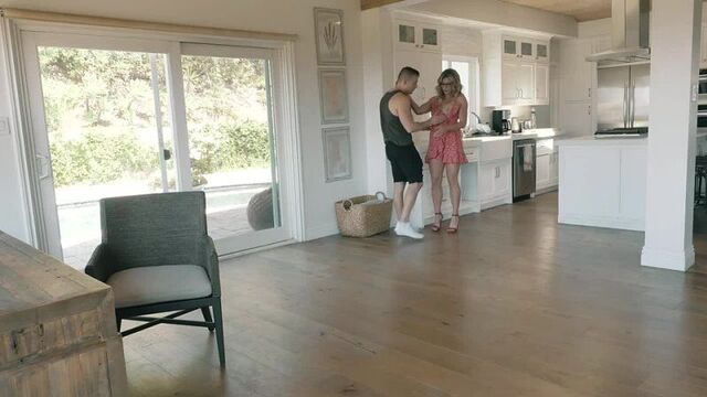 My friend's mom is very seductive in a summer sundress