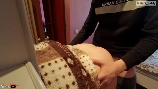 The Russian boy watched enough porn and fucked his stepmother. homemade porn