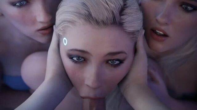 Detroit Become Human - Supercut Oral, Anal, Futa/trans, Big tits, Group, Multiple penetration