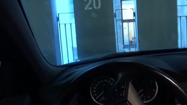Blowjob for a taxi driver from a beautiful Frau near the house