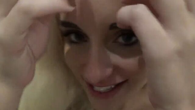 A loving wife gives her husband a blow job in the kitchen and fucks him in the closet