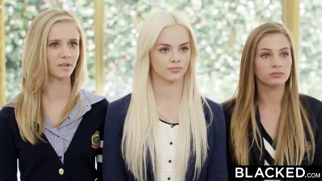 BLACKED - Elegant girl gets three BBCs in threesome