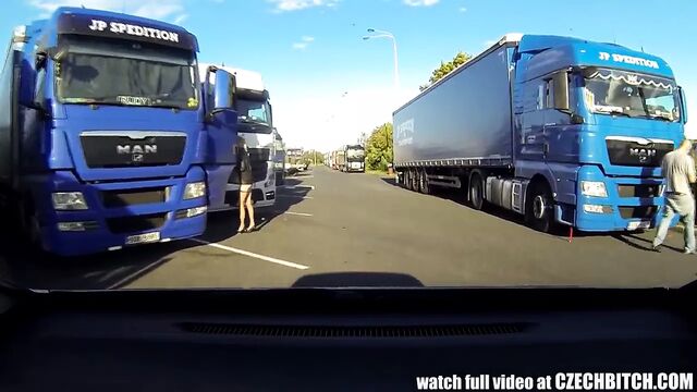 Czech blonde street slut wants it hard