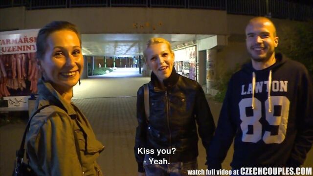 Beautiful Czech couple gets paid for exchanging girlfriends