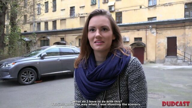 A beautiful girl was persuaded to have great sex with a so-called agent
