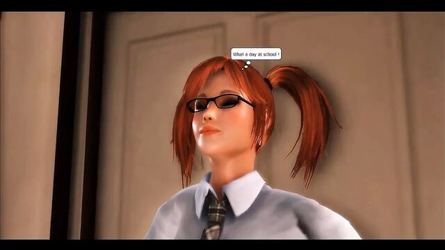 Futanari 3D - Schoolgirl loves to get fucked by a futanari girl