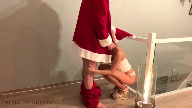 Christmas angel fucked by Santa Claus - ProjectSexdiary
