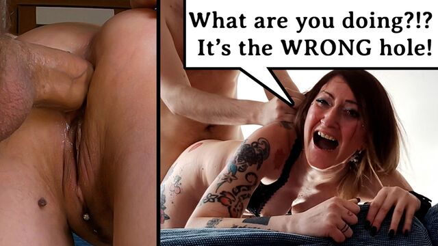 Painful anal! Cries and Screams from Unwanted Ass Creampie - Extreme and Rough Anal