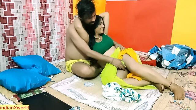 Indian hot stepmom has hot sex with stepson! father doesn't know