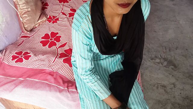 Indian daughter in law from desi village came after marriage, hard sex and hindi with clear sound