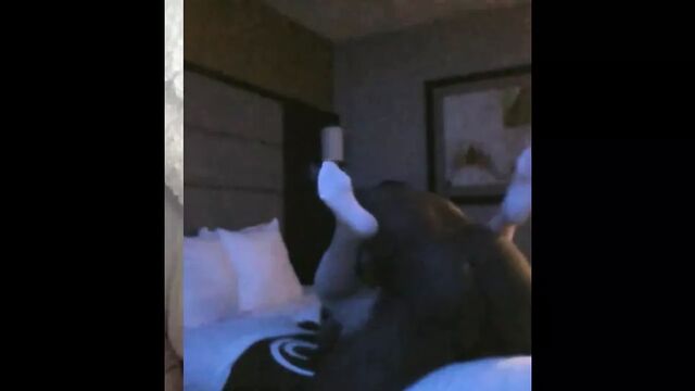 Real wife fucks while husband watches on webcam