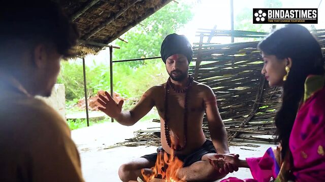 Desi wife shares with baba (Hindi audio)