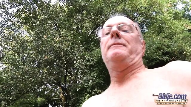 Lucky old senile chases his perverted hot rich young bitch