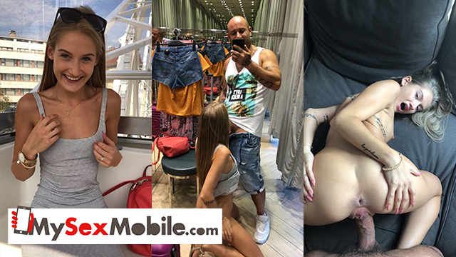Tiffany Tatum has fun in the fitting room