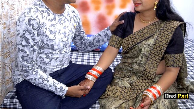 Desi betting stepsis and brother fuck in rakhi with hindi audio