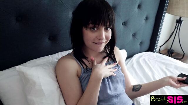 Is this your dick? Step sister fucked when she found dick photo