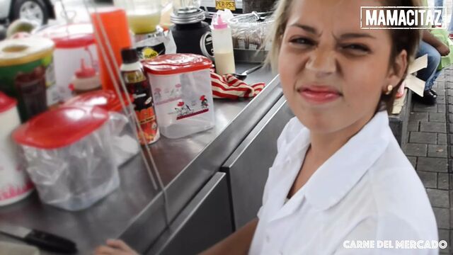 Carne Del Mercado - Petite Latina picked up for a hot pounding