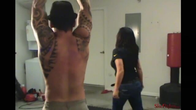 More screams and tears - painful spanking with Mikala