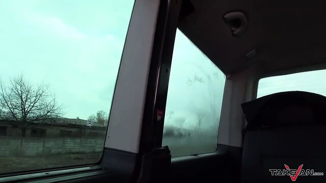 Stepmom gets three young dicks in the van