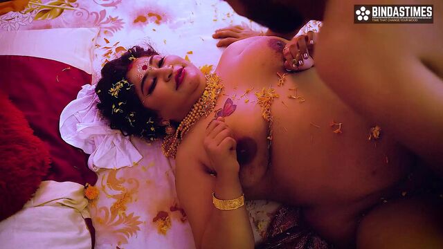 New married virgin wife with big tits first night with her husband and creampie full movie