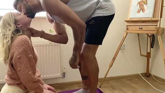 A dark-skinned Arab refugee fucks a blonde British woman (Arab porn sex with a migrant inkwell slut lillieinlove Lillie Lucas)