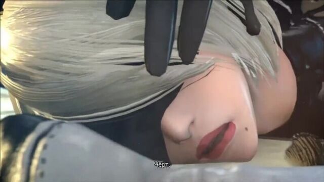 Nier Automata 2B gets fucked in all the holes (18+, RUS SUB)