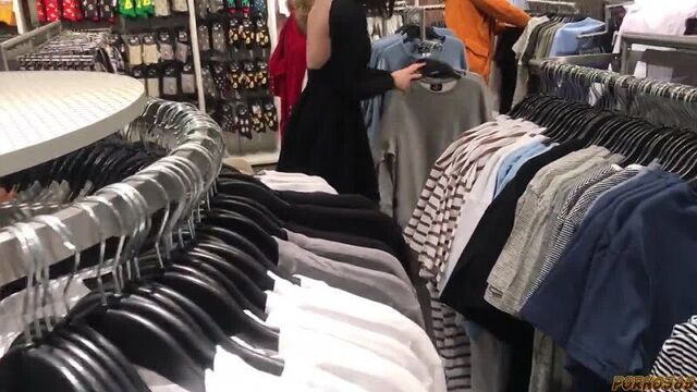 The saleswoman in the store helped with the choice