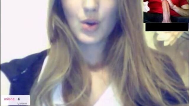 Chat Roulette - reaction to a big dick 4