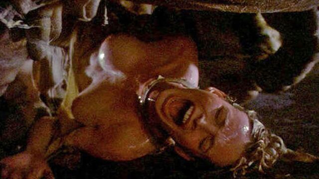 Tentacle cummed inside a naked actress and model. A girl was raped by a UFO worm. Sex and porn. Tentacle porn and milf sex