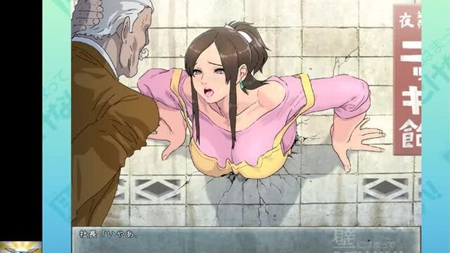 hentai girl got stuck in the wall and the guys took advantage of this and fucked her. anime ecchi tits porn cartoon hentai sex porn blowj