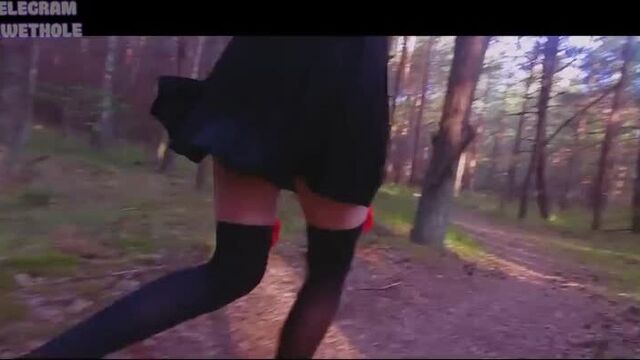 The stalker chased a frightened student in the forest, and then fucked her hard [porn Russian Russian homemade sex fucking fuck girls young sex