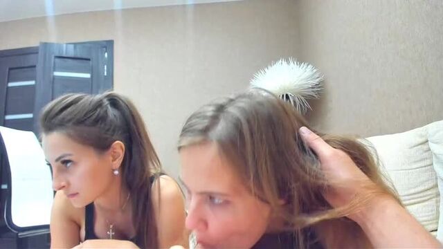 Taking turns sucking dick +18 FFM