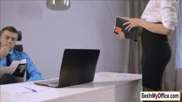 sexy secretary gave herself to the boss