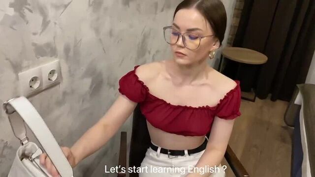 An English tutor helps relieve stress
