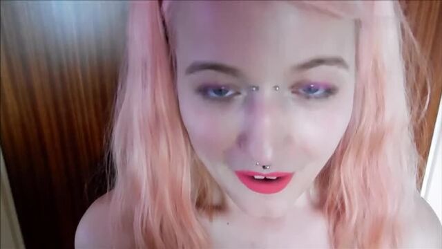 Piercing the nipples of your favorite whore, porn sex with pink hair, gorgeous breasts
