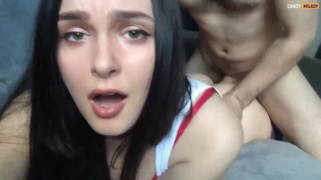 One of those who loves dick in the ass (porn, homemade, Russian, sex, blowjob, anal, cumshot, sucking, cheating, ffm, young, orgasm