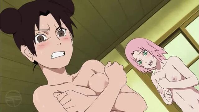 Naruto series with naked girls in a bathhouse without censorship. anime ecchi tits porn cartoon hentai sex porn blowjob cum ecchi deepthroat
