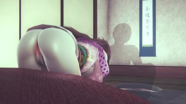 Nezuko Kamado - oral sex; blow job big butt; anus; pussy; doggy; orgasm; 3D sex porno hentai; [Demon Slayer: Kimetsu no Yaiba]